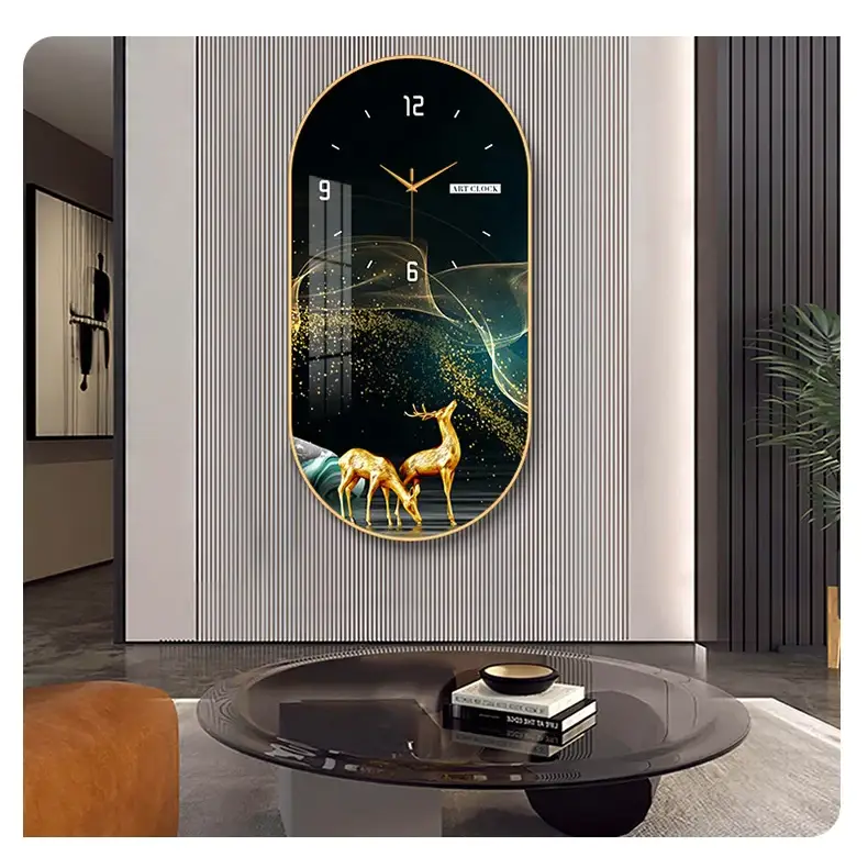 zegar ścienny z jeleniem