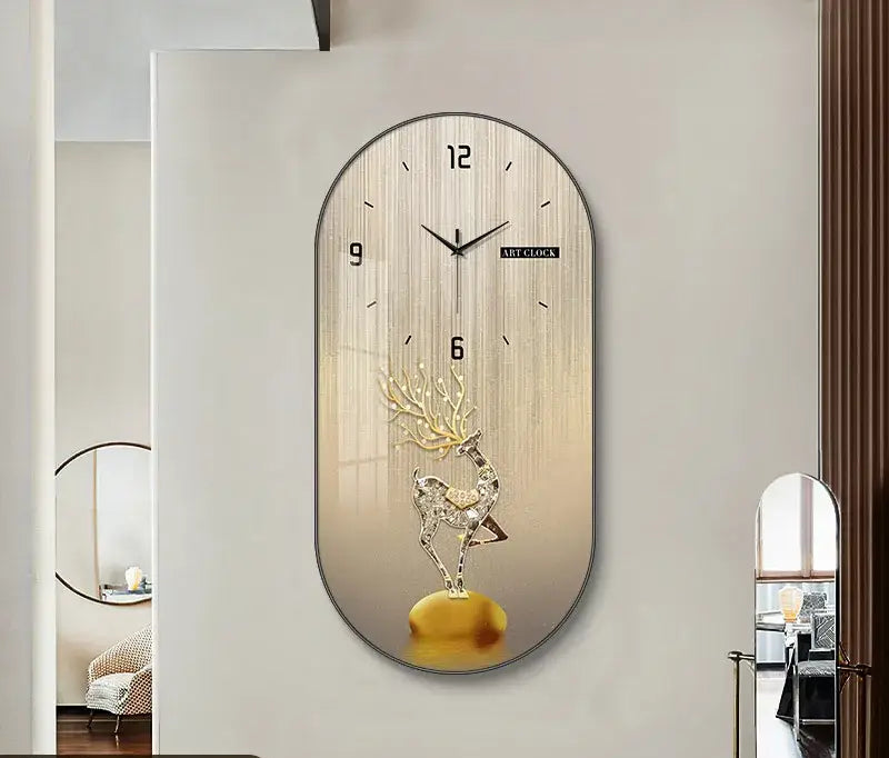 zegar ścienny z jeleniem - 6 / 30cm x 60cm