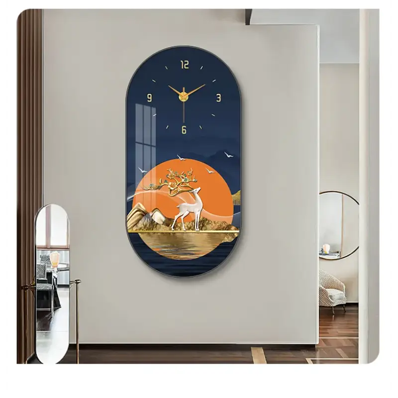 zegar ścienny z jeleniem