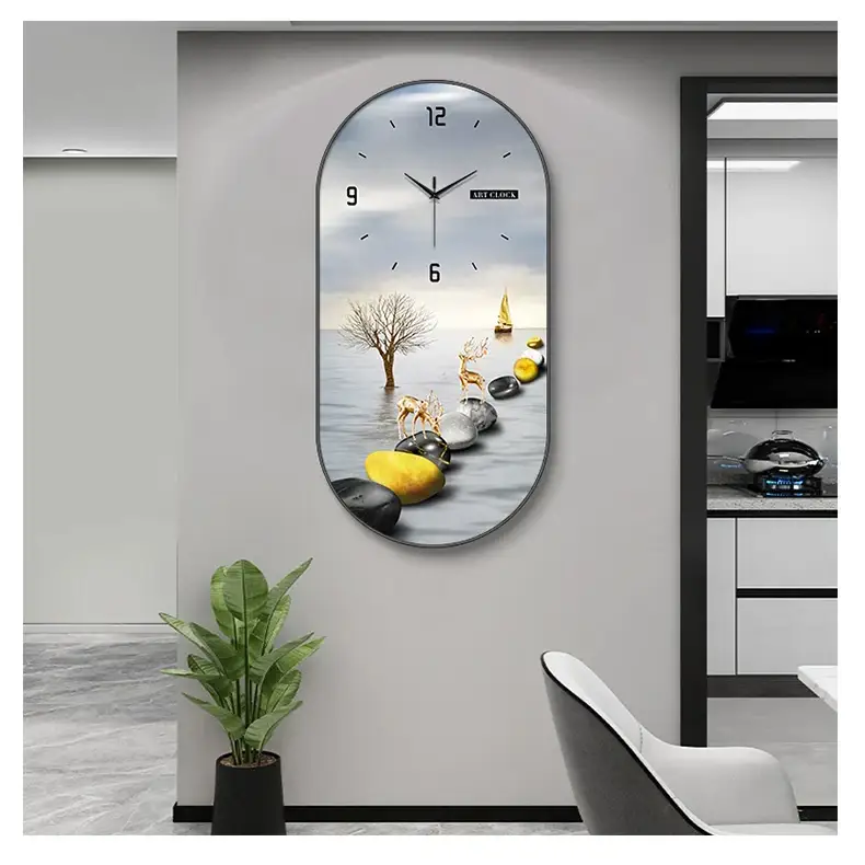 zegar ścienny z jeleniem