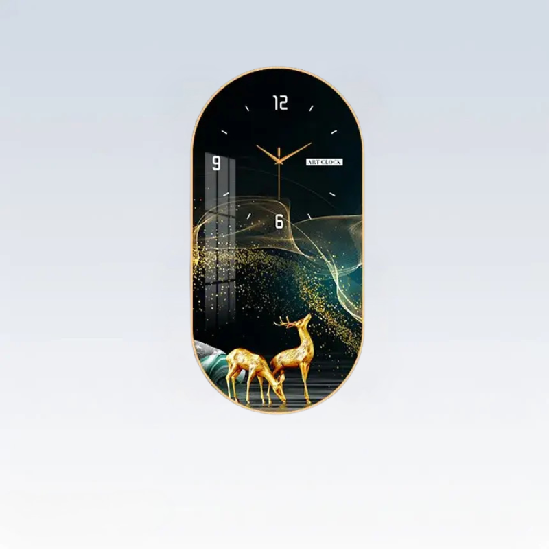 ZEGAR SCIENNY Z JELENIEM | ZIELONA GORA - Horloges murales
