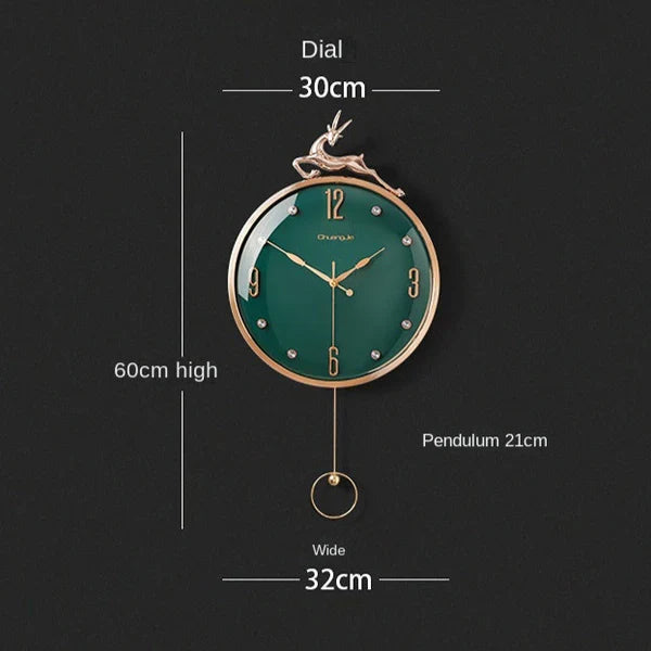 ZEGAR SCIENNY Z WAHADLEM NA BATERIE | ZUROMIN - Horloges murales