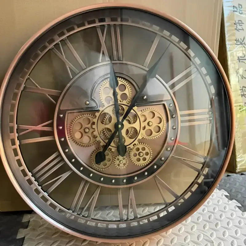 ZEGAR SCIENNY Z WIDOCZNYM MECHANIZMEM | RACIBORZ - Horloges murales