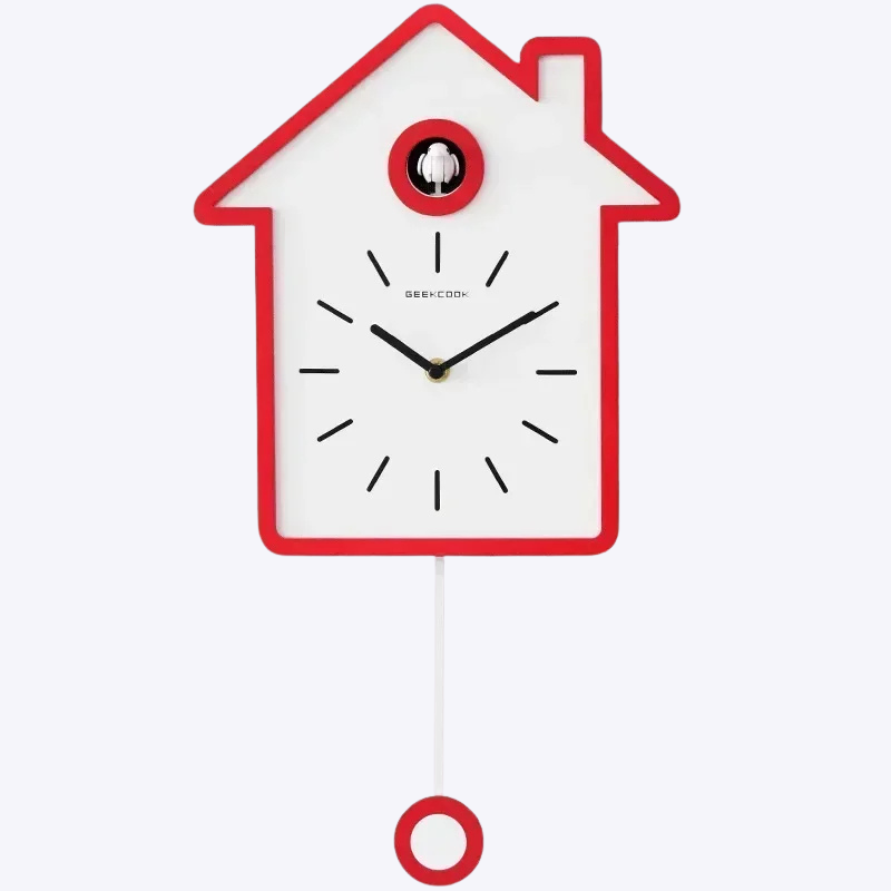 ZEGARY SCIENNE RETRO Z KUKULKA | KATOWICE - Czerwony - Horloges murales